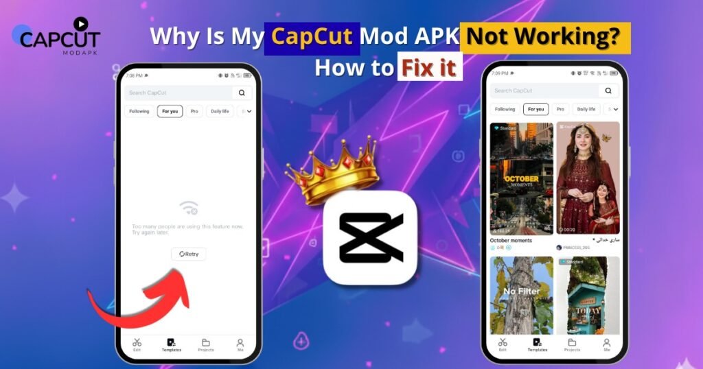 Current image: Why CapCut Mod APK Not Working
